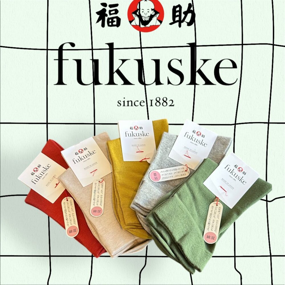 fukuske Crew Socks from Japan